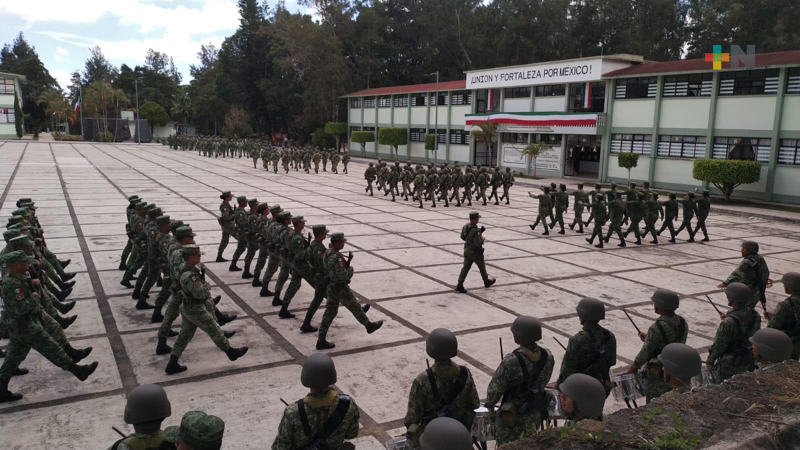 Más de 700 elementos del ejército participarán en desfile cívico de Xalapa