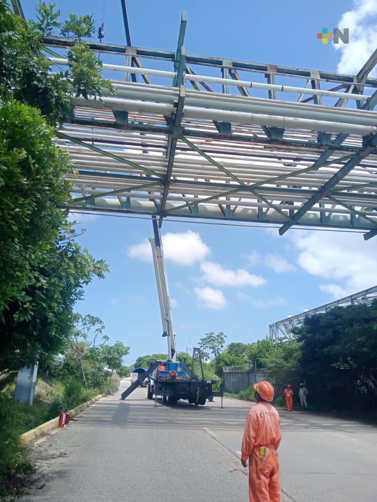 Cierres parciales en bulevar Cangrejera Morelos de Coatza por obras del CIIT