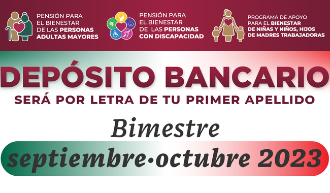 Inicia Secretaría de Bienestar pago de pensiones y programas del bimestre septiembre-octubre