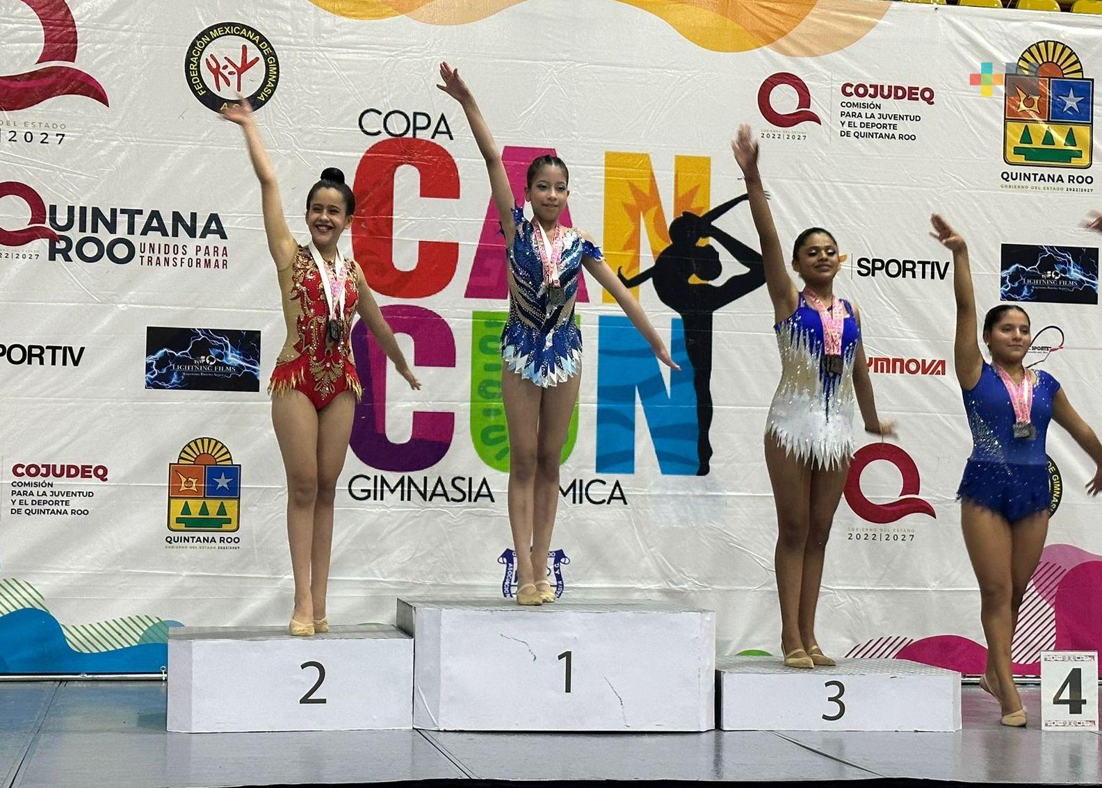 Brillan gimnastas de Club de Oro en Copa Cancún 2023