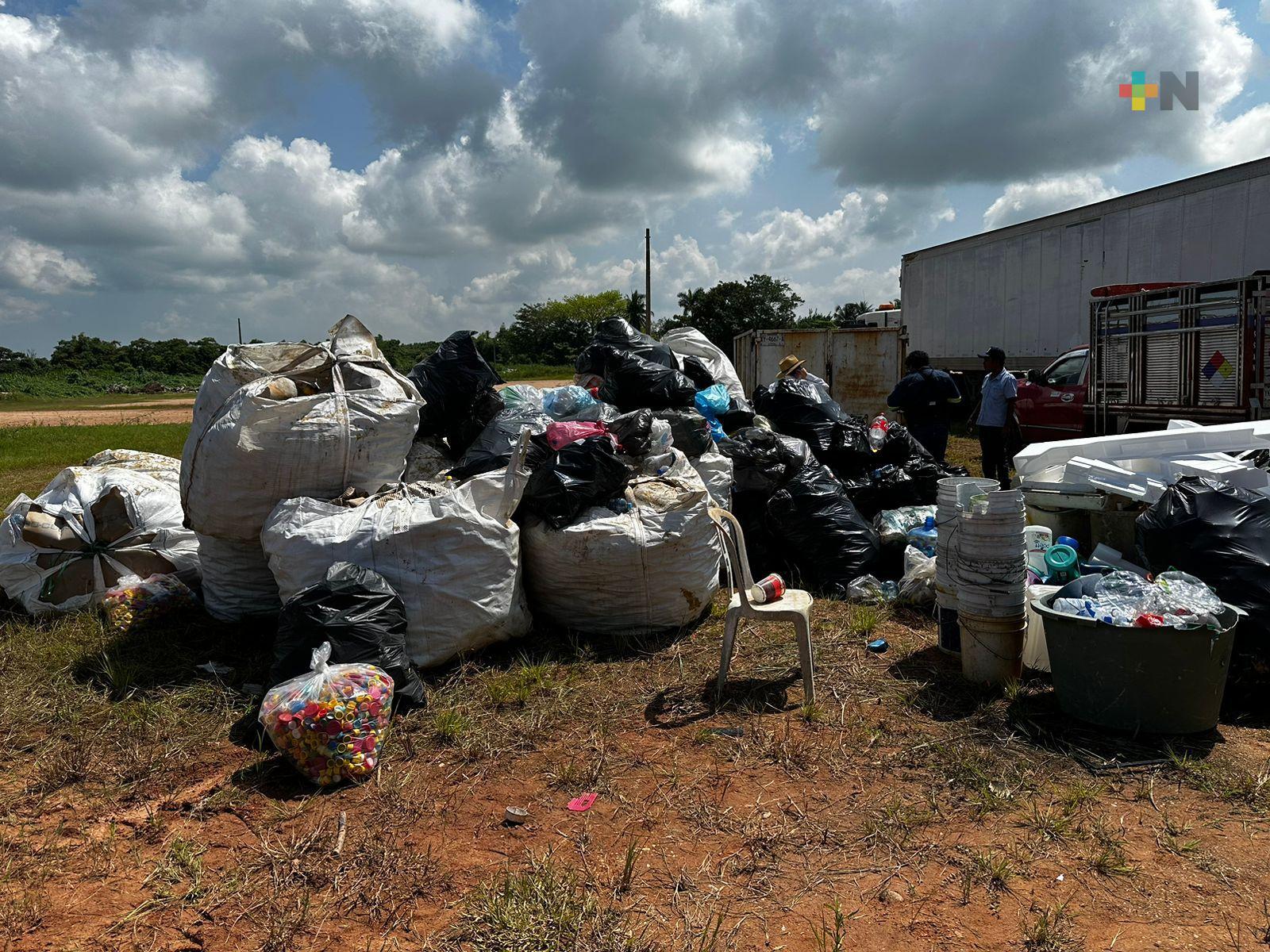 Reciclón Región Olmeca-Los Tuxtlas sumó 80 toneladas de residuos