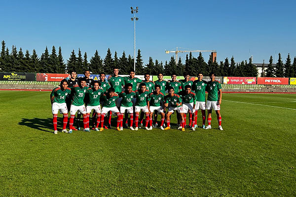 Selección Nacional de México Sub-18 empató a un gol con Eslovenia