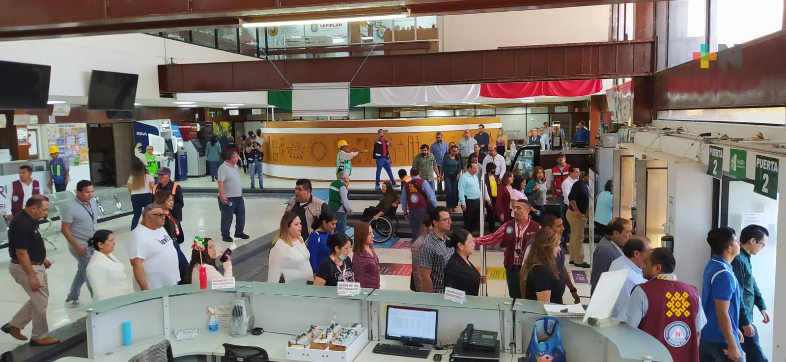 Sefiplan, dependencia con gran cantidad de empleados, realizó exitosamente simulacro