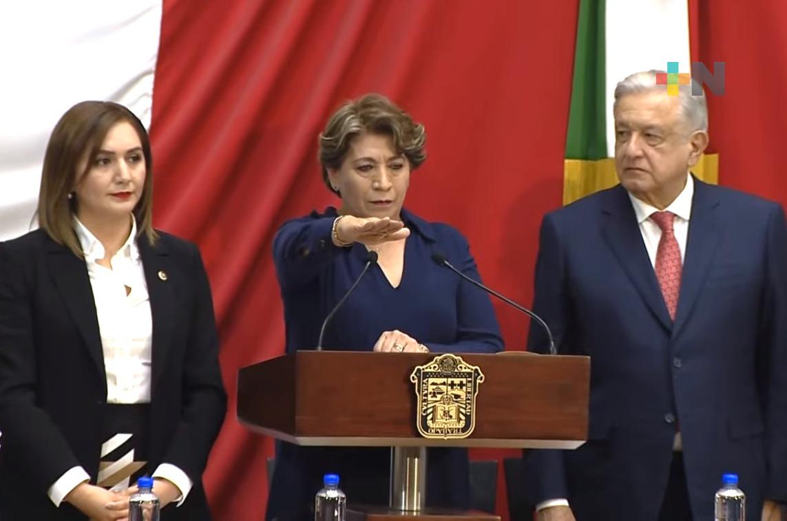 Delfina Gómez rinde protesta como gobernadora del Estado de México