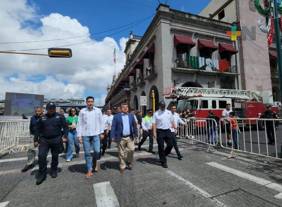 Titular de SSP, Cuauhtémoc Zuñiga realiza recorrido de seguridad en centro de Xalapa