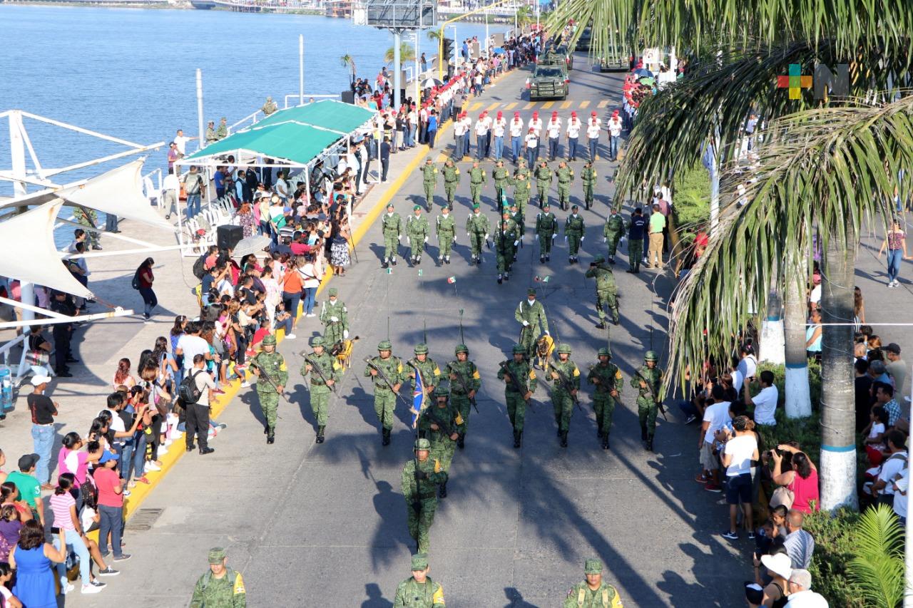Alistan en Tuxpan el desfile cívico militar para este 16 de septiembre