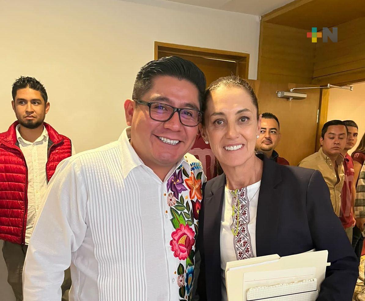 Esteban Ramírez se reúne con la Coordinadora Nacional en Defensa de la 4T, Claudia Sheinbaum