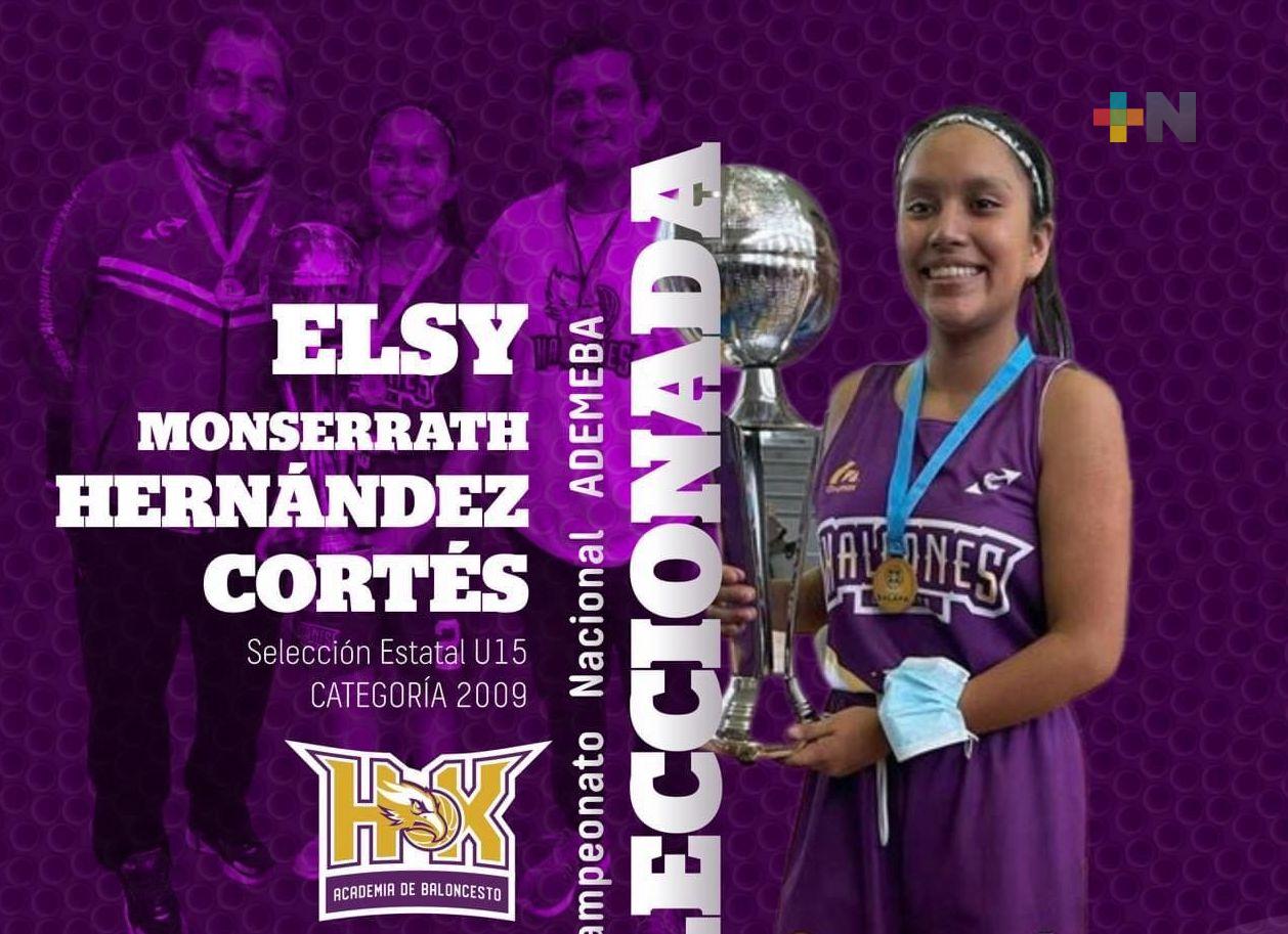 Elsy Monserrath Hernández es convocada a selección estatal U15