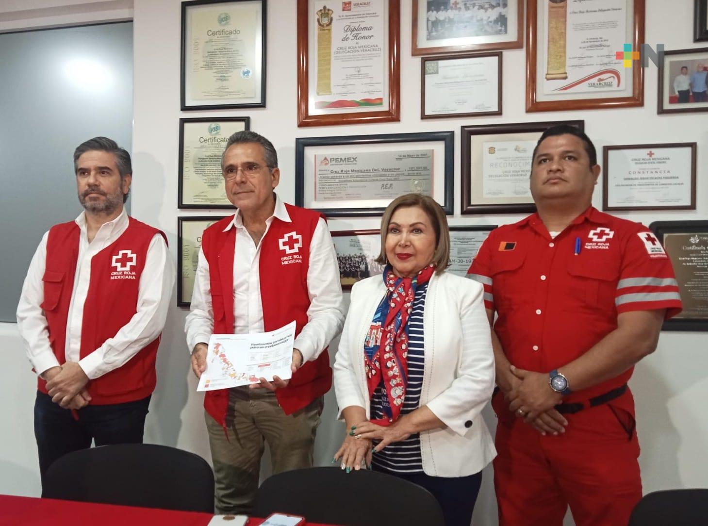 Cruz Roja Veracruz tendrá 20 Centros de Operación de Emergencia