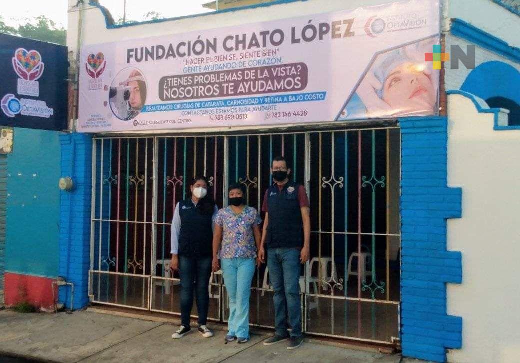 Fundación continúa apoyando a tuxpeños con cirugías de cataratas a bajo costo