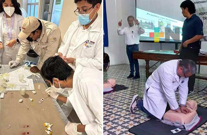 Realizó SS/Sesver taller «paludismo y toma de gota gruesa»