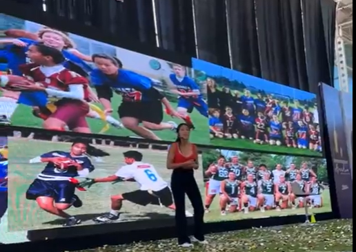 Participa Diana Flores, jugadora de flag football en foro “Educando para el día a día