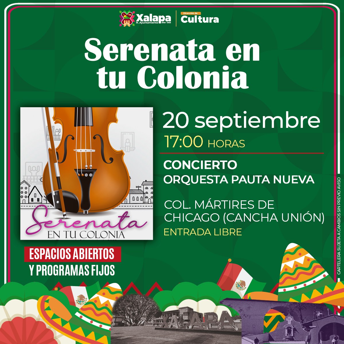 Brindan conciertos didácticos y serenatas en colonias y planteles educativos de Xalapa
