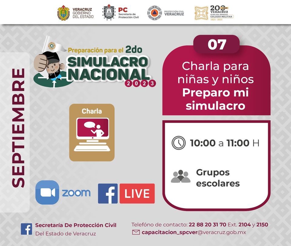 PC organiza actividades en preparación del 2° Simulacro Nacional 2023
