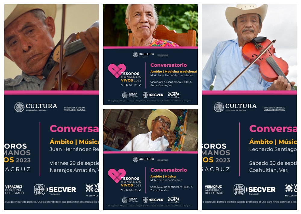 Realiza IVEC programa de conversatorios con Tesoros Humanos Vivos de Veracruz y sus comunidades