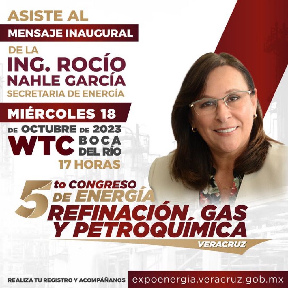 Rocío Nahle Inaugurará V Foro de Energía en Veracruz