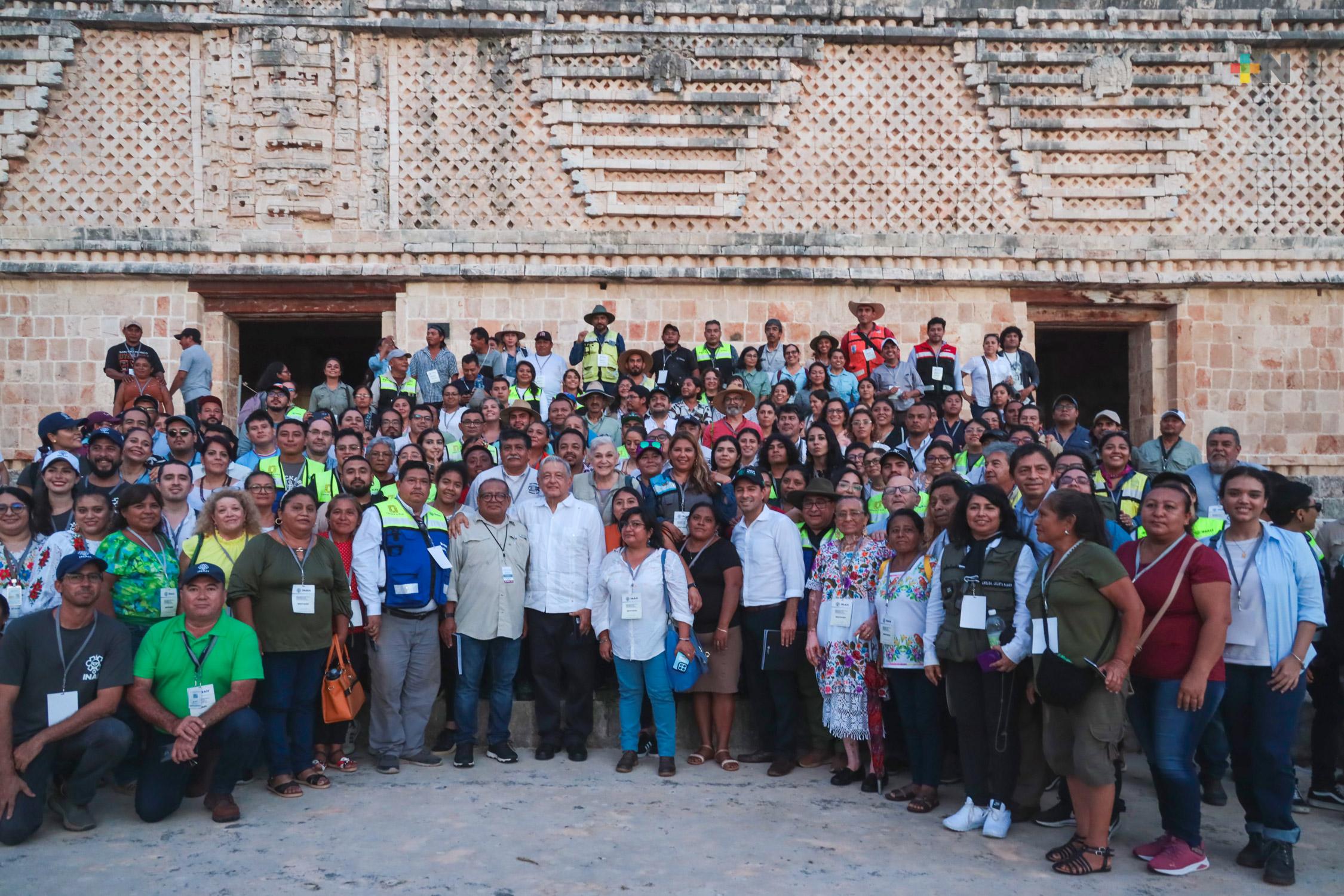 Gobierno de México realza grandeza de cultura maya y procura bienestar de comunidades: AMLO