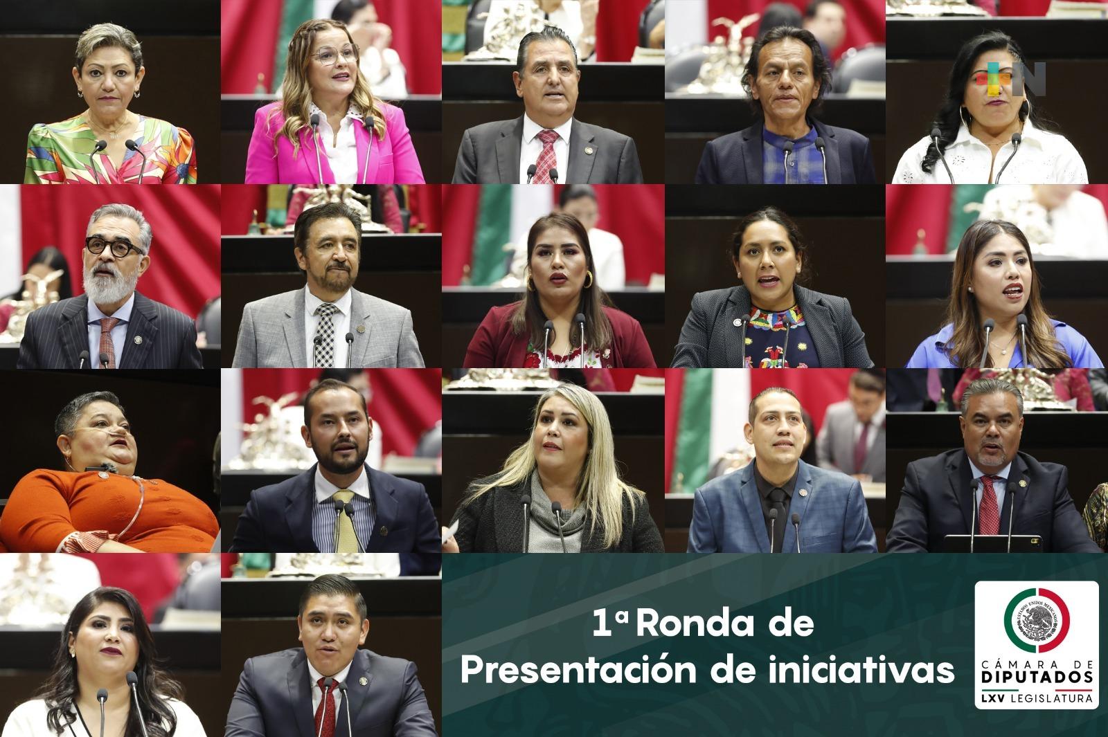 Presentan diputadas y diputados, en primera ronda, 18 iniciativas