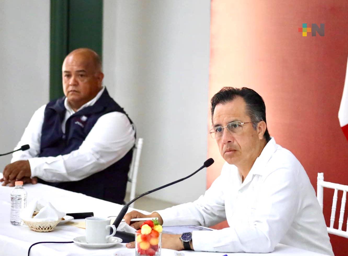 Reducción delictiva en Veracruz es por  trabajo diario en Mesa de Coesconpaz: Gobernador