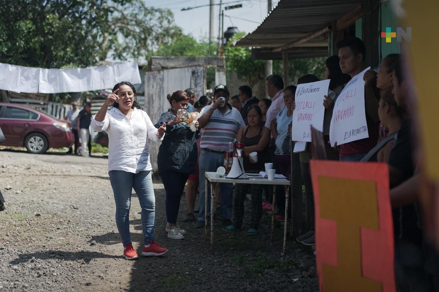 Citlalli Navarro visitó Córdoba y escuchó al pueblo