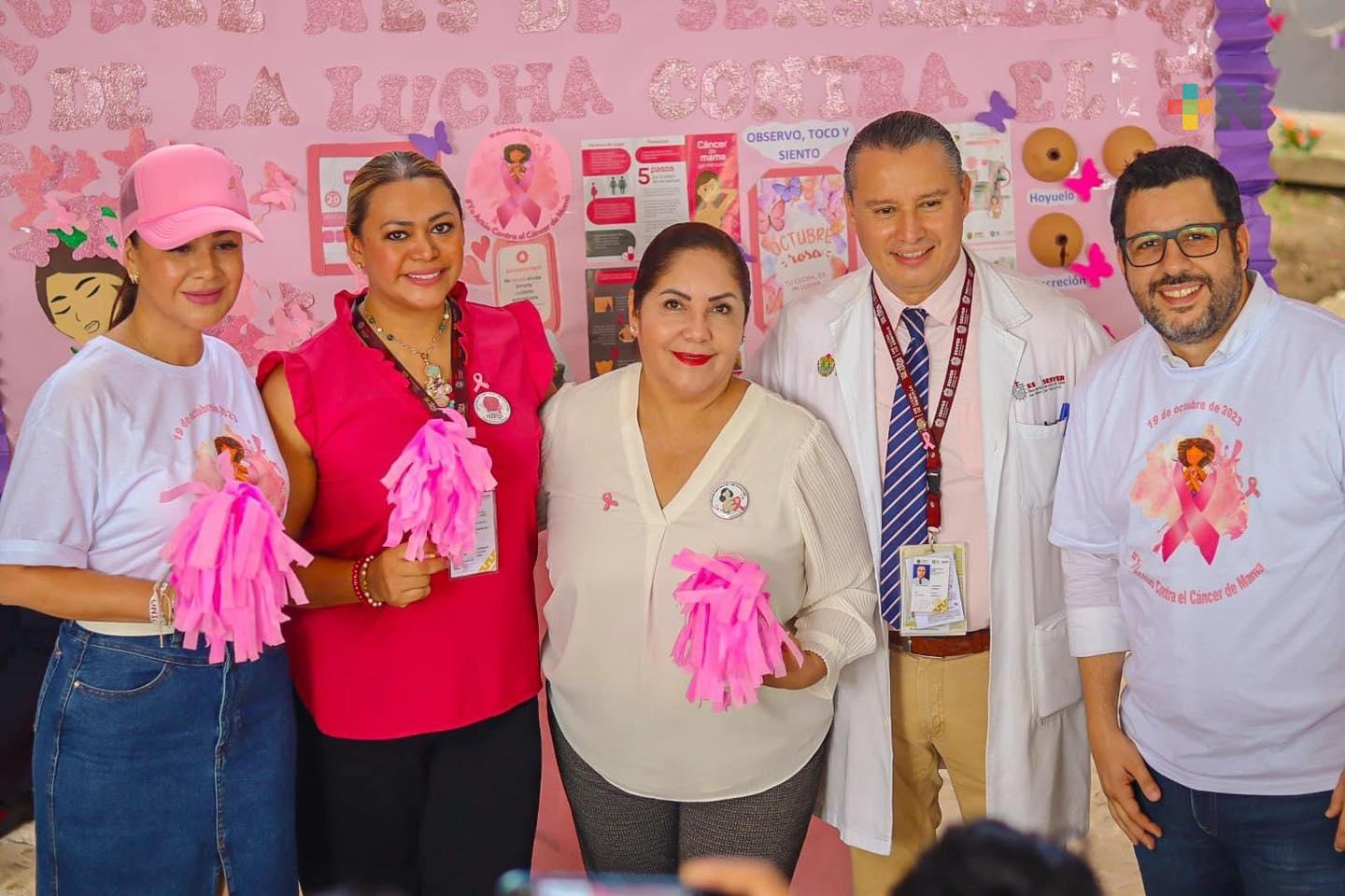 Claudia Tello conmemora el Día Internacional contra el Cáncer de Mama en la Jurisdicción Sanitaria #8