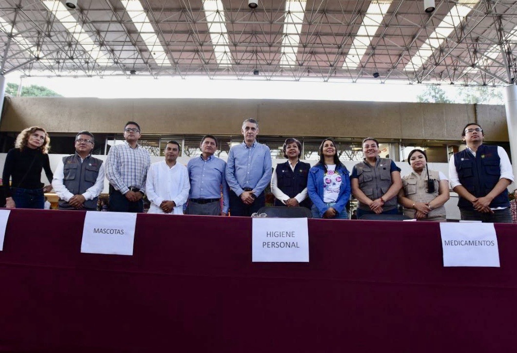 Se une SEV e instala centros de acopio en apoyo a damnificados en Guerrero