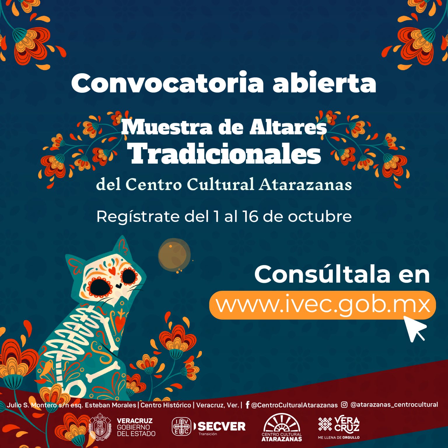 IVEC convoca a la comunidad estudiantil a participar en la Muestra de altares del Centro Cultural Atarazanas