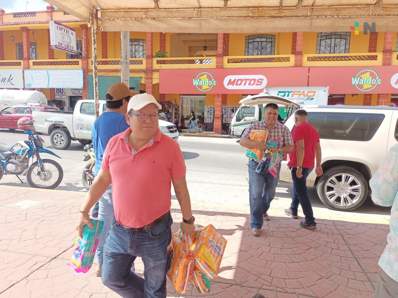 Instalan centros de acopio en diferentes puntos de Martínez de la Torre