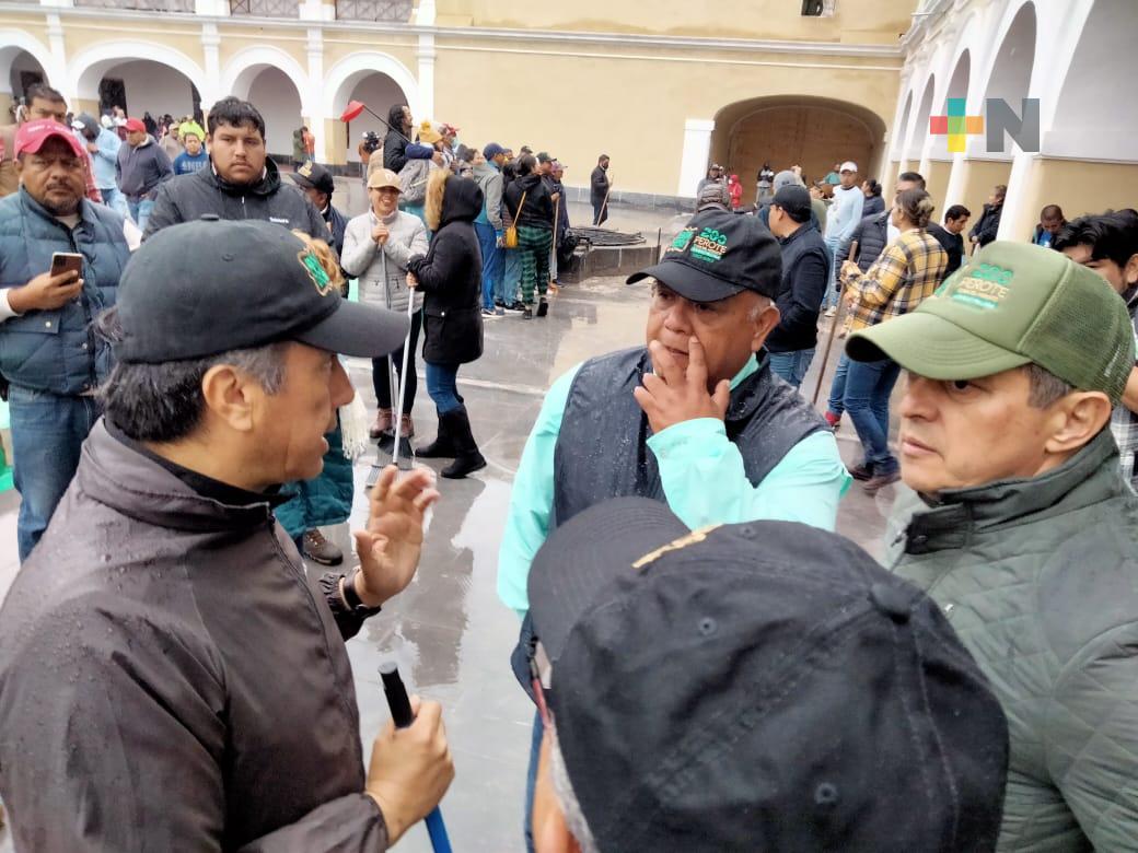 Encabeza Cuitláhuac García faena de limpieza en Fortaleza San Carlos