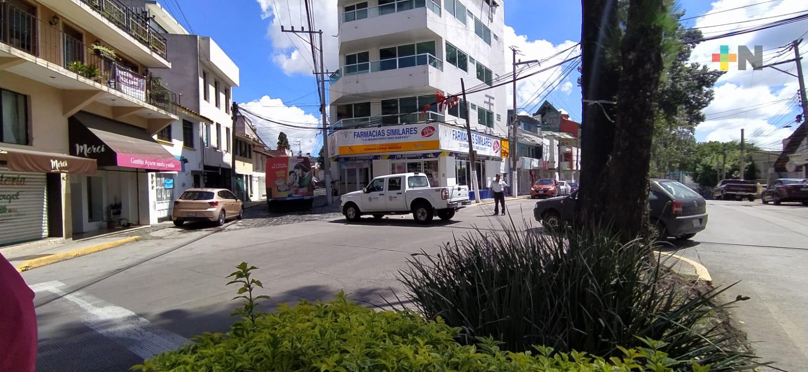 Calle Moctezuma cambia de sentido por trabajos en Santos Degollado