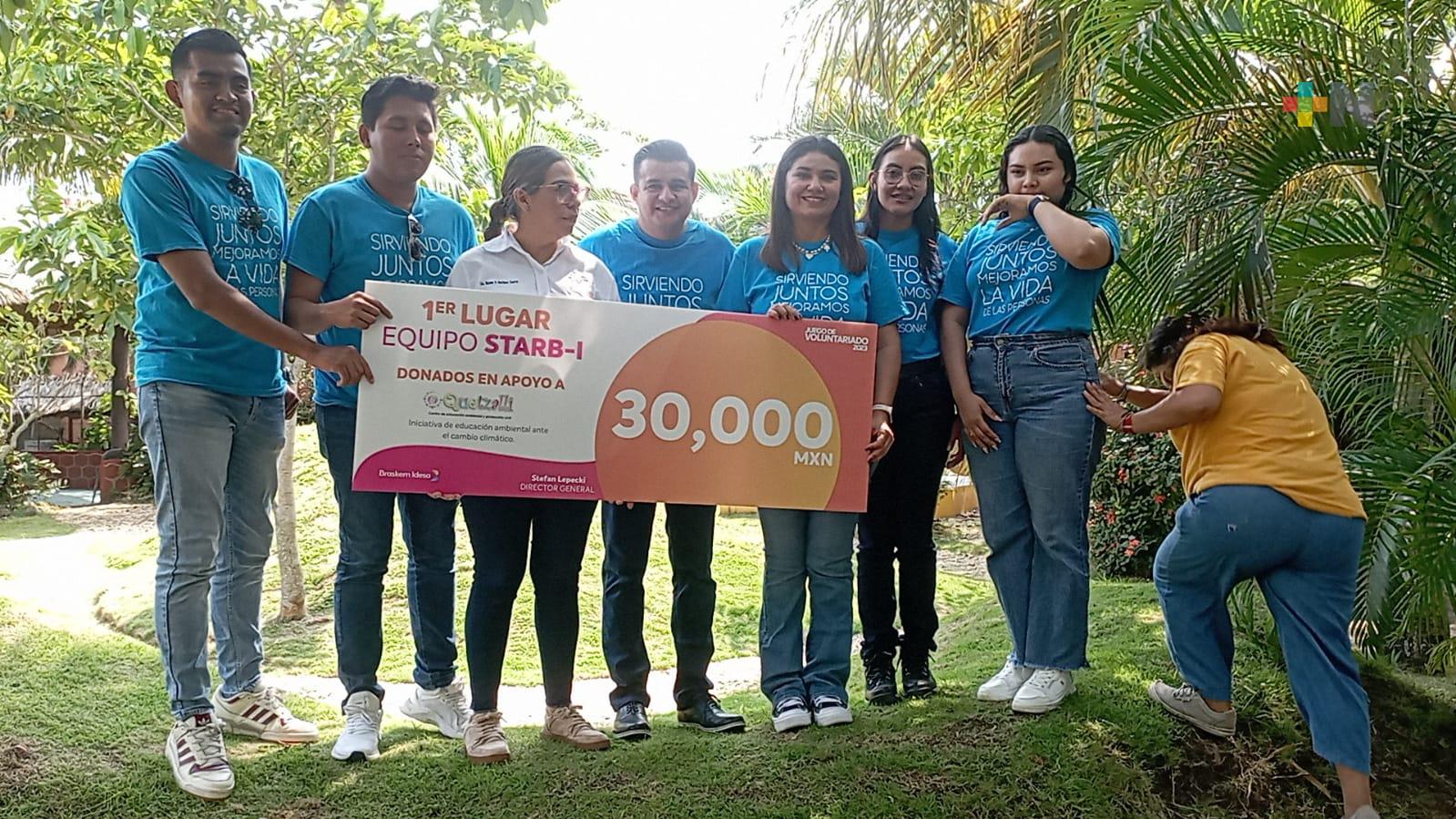 Centro de Educación Ambiental Quetzalli recibió primer lugar del Programa Juego del Voluntariado
