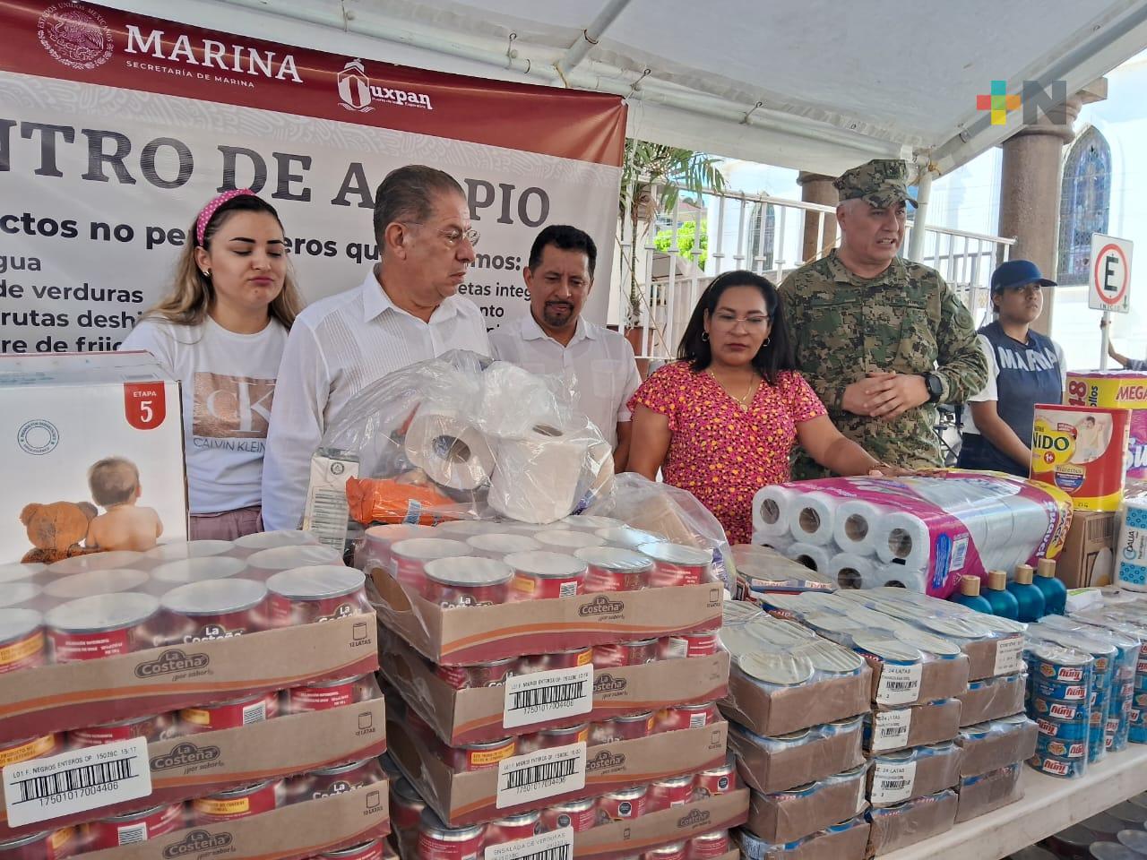 En Tuxpan también su suman a la ayuda solidaria para los guerrerenses