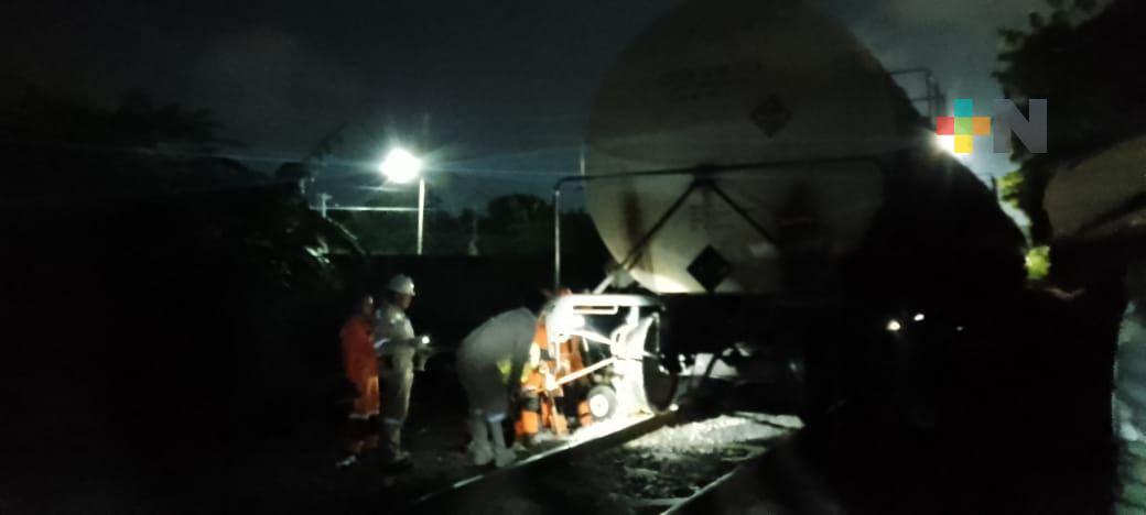 Se descarrilaron dos vagones del ferrocarril del Istmo de Tehuantepec; no hubo lesionados