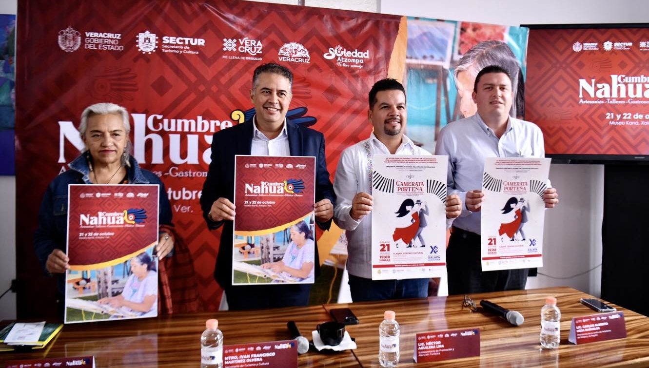 Cumbre Nahua y Camerata Porteña, próximos eventos que promueve Sectur Veracruz