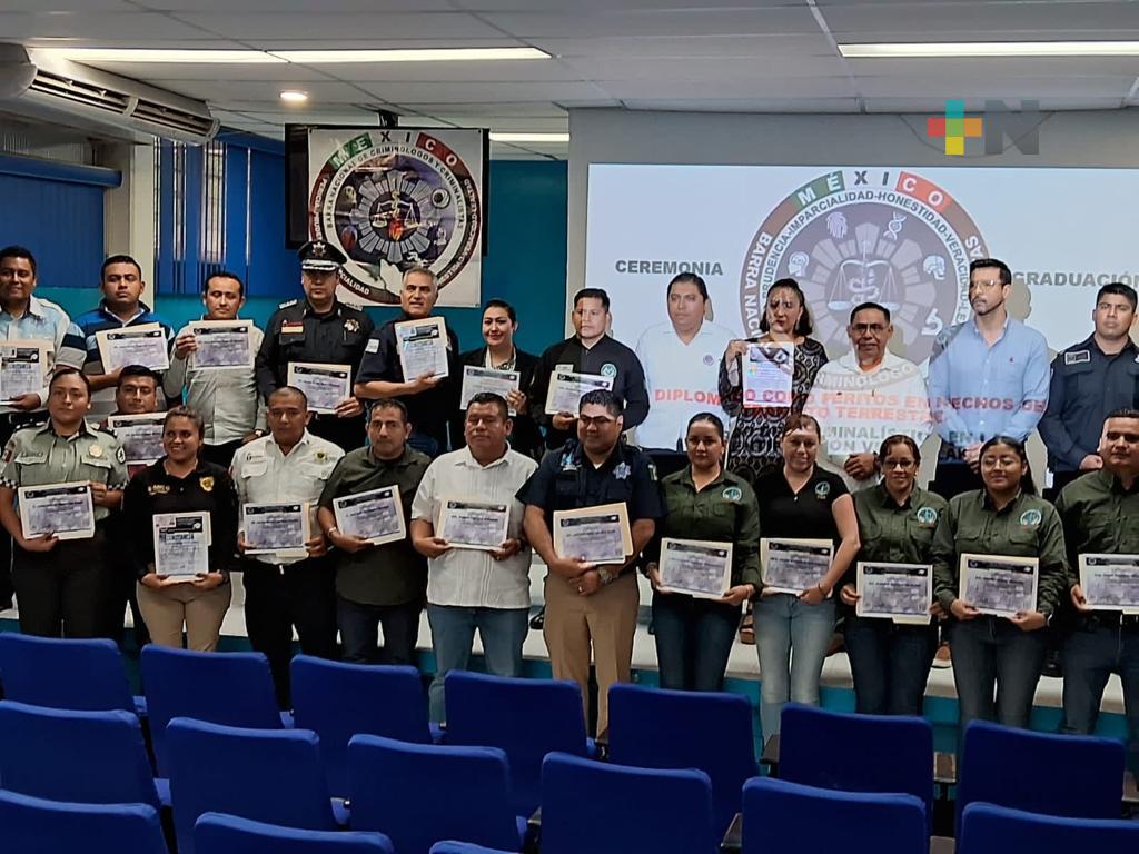 Elementos de Seguridad Pública de Tuxpan concluyeron diplomado