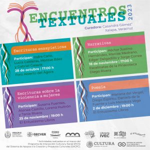 «Encuentros textuales”, conversatorios con jóvenes escritores
