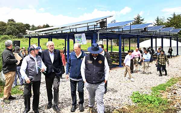 Instalan en la UNAM la primera parcela agrovoltaica de México