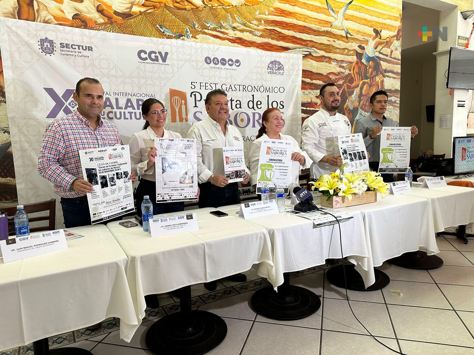 Invitan a asistir y participar en el 5° Fest Gastronómico Puerta de los Sabores, Mi Dulce Veracruz 2023
