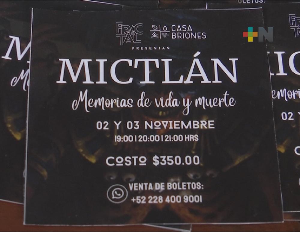 Puesta en escena “Mictlán, memorias de vida y muerte”, en Casa Briones