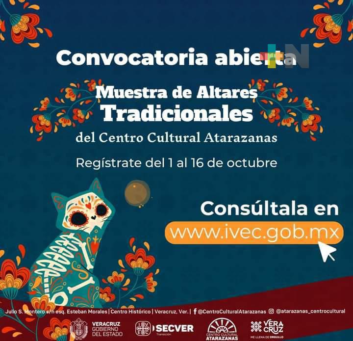 Convocan a Muestra de Altares Tradicionales en Centro Cultural Atarazanas