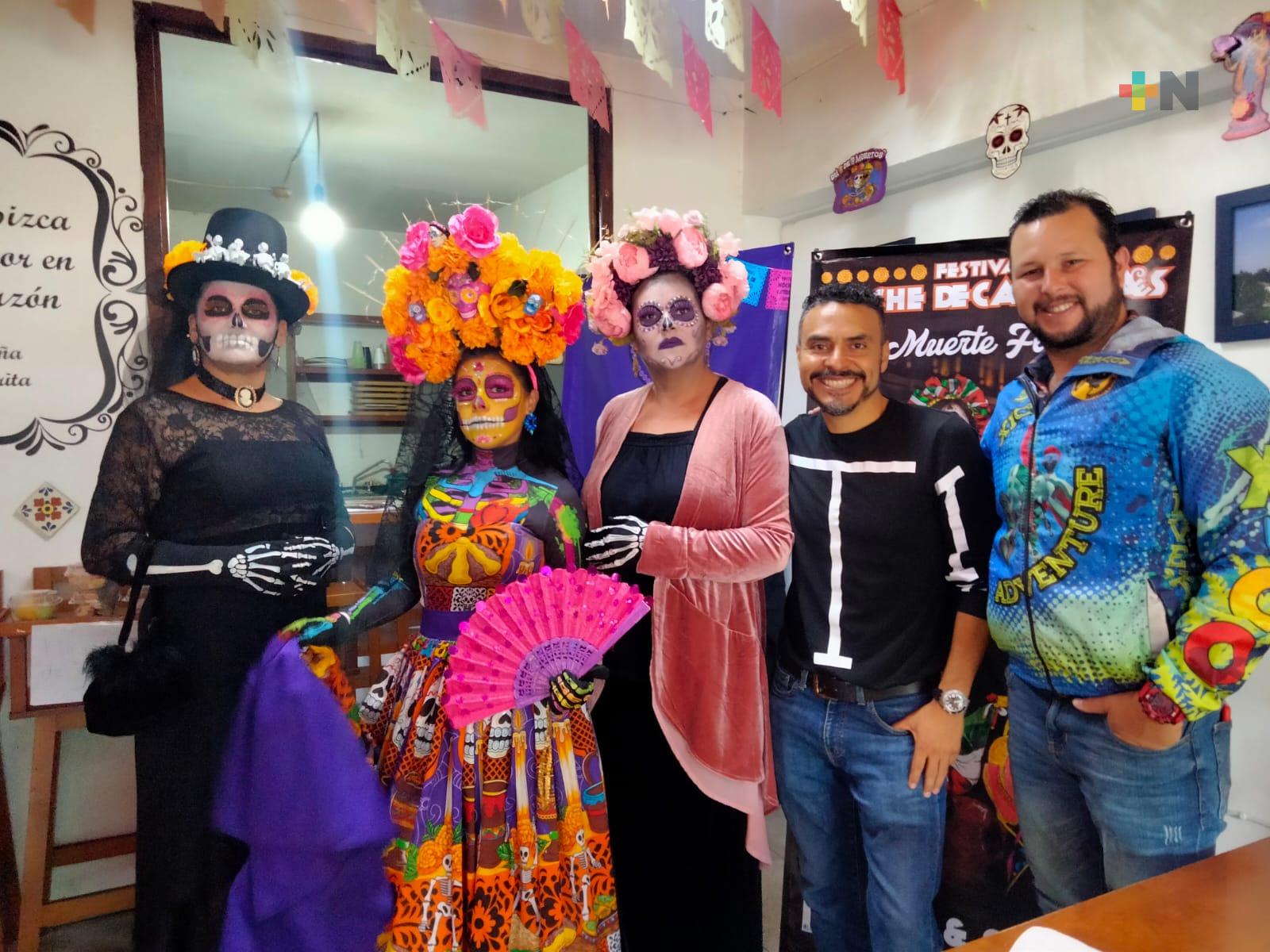 Noche de catrinas en barrio mágico de Xallitic el domingo 29 de octubre