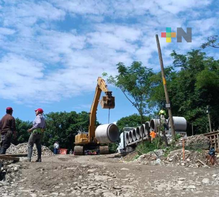 Otra vez cerrada carretera Misantla-Martínez, comenzarán la colocación de tubos para el vado provisional