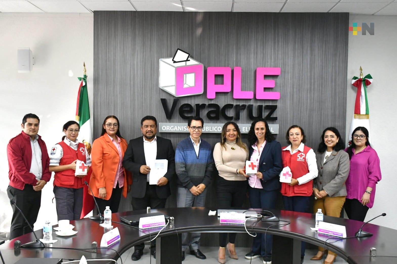OPLE Veracruz se suma a la colecta anual de la Cruz Roja Mexicana