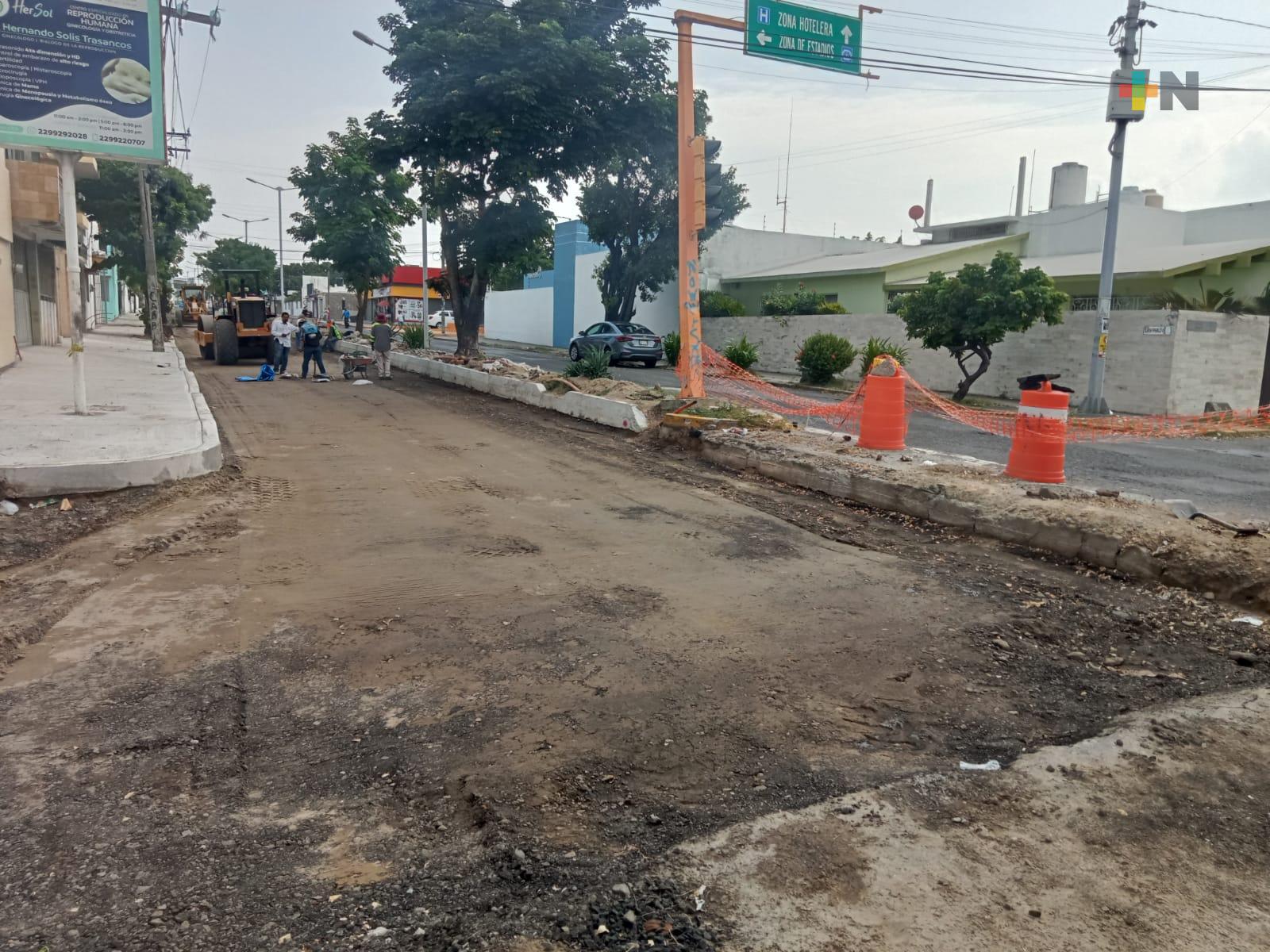 Cerrarán tres meses tramo de avenida Juan Pablo II de Veracruz puerto; alertan a conductores
