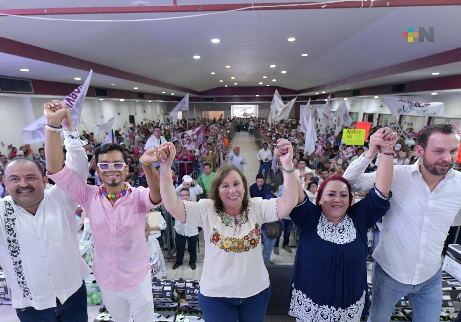 Rocío Nahle recibe el respaldo de ciudadanos de la región centro-norte de Veracruz