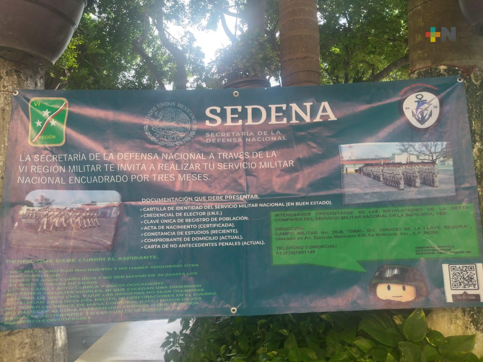 Sedena realizó campaña de información sobre capacitación en servicio militar