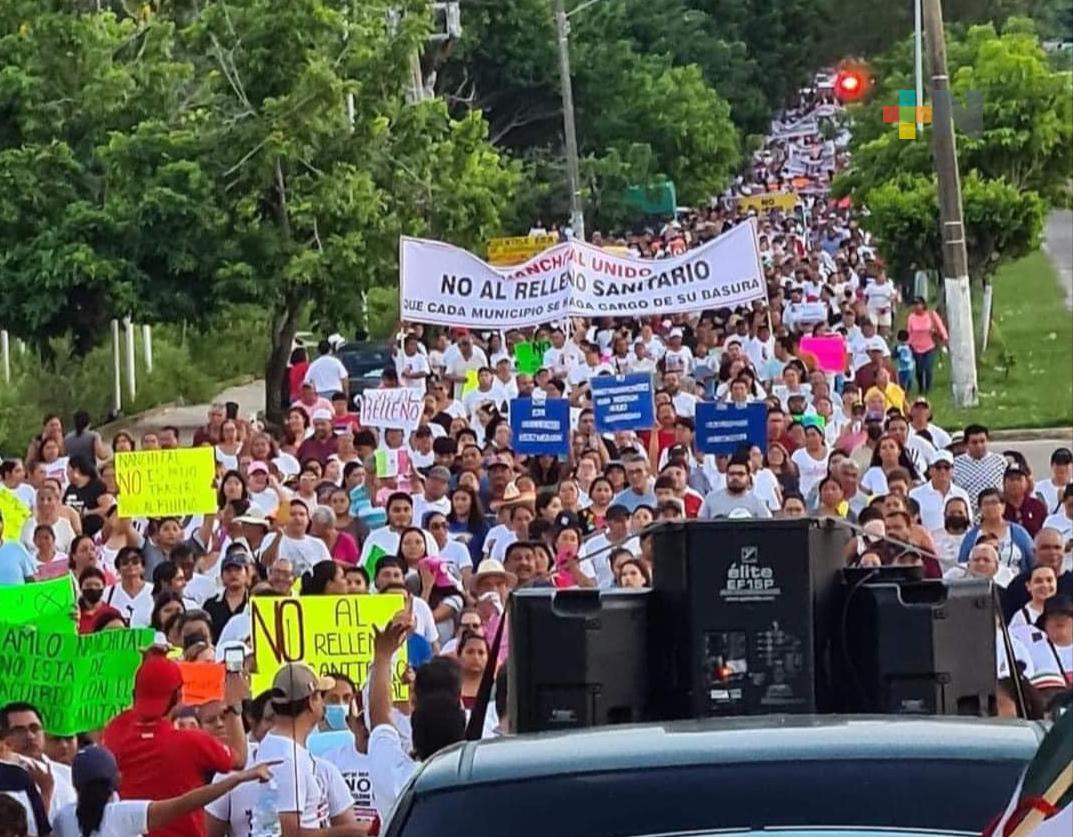 Convocan a caminata para celebrar cancelación de relleno sanitario de Nanchital