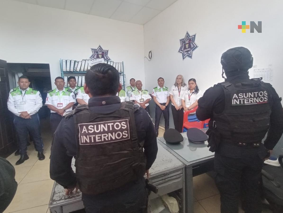 Recorre Asuntos Internos de SSP las delegaciones de la zona sur