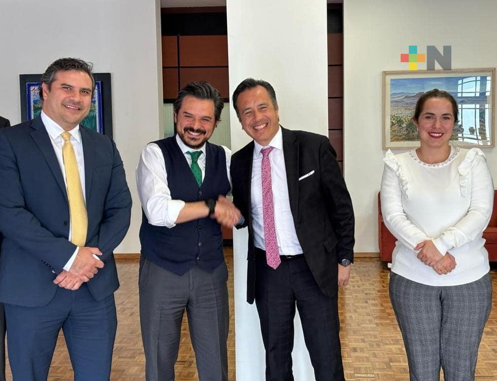 Gobernador Cuitláhuac García se reúne con titular del IMSS, Zoé Robledo