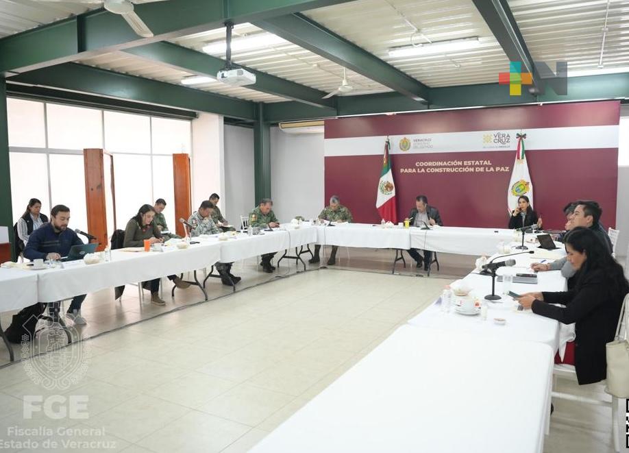 FGE brinda informe en la Mesa de Coesconpaz realizada en Emiliano Zapata
